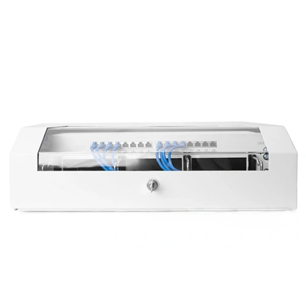 DIGITUS SOHO 19" 3U/2U 156x525x475mm slim forgatható szürke fali rack szekrény