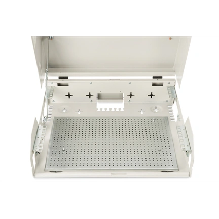 DIGITUS SOHO 19" 3U/2U 156x525x475mm slim forgatható szürke fali rack szekrény