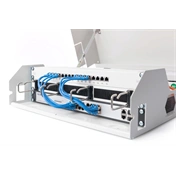 DIGITUS SOHO 19" 3U/2U 156x525x475mm slim forgatható szürke fali rack szekrény