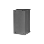 DIGITUS SOHO PRO 10" 12U 595x315x300mm üvegajtós fekete fali rack szekrény