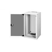 DIGITUS SOHO PRO 10" 12U 595x315x300mm üvegajtós szürke fali rack szekrény
