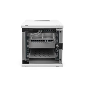 DIGITUS SOHO PRO 10" 6U 325x315x300mm üvegajtós szürke fali rack szekrény