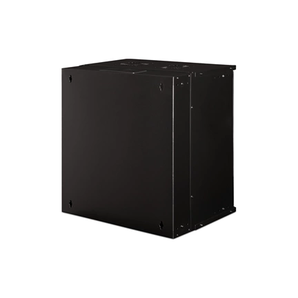 DIGITUS SOHO PRO 19" 12U 595x540x400mm üvegajtós fekete fali rack szekrény