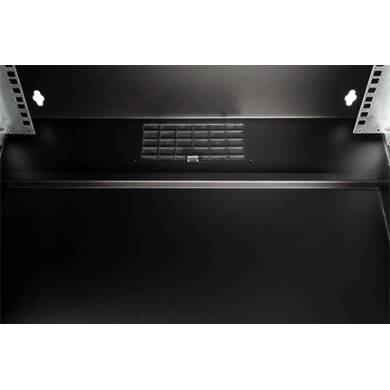 DIGITUS SOHO PRO 19" 12U 595x540x400mm üvegajtós fekete fali rack szekrény
