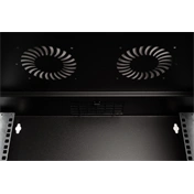 DIGITUS SOHO PRO 19" 12U 595x540x400mm üvegajtós fekete fali rack szekrény
