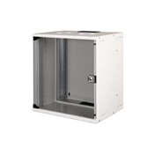 DIGITUS SOHO PRO 19" 12U 595x540x400mm üvegajtós szürke fali rack szekrény