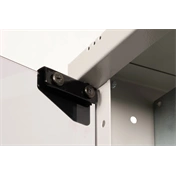 DIGITUS SOHO PRO 19" 12U 595x540x400mm üvegajtós szürke fali rack szekrény