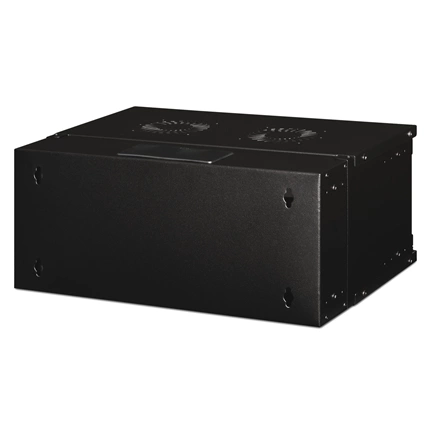 DIGITUS SOHO PRO 19" 4U 240x540x400mm üvegajtós fekete fali rack szekrény