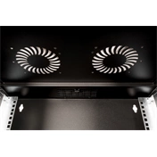 DIGITUS SOHO PRO 19" 4U 240x540x400mm üvegajtós fekete fali rack szekrény