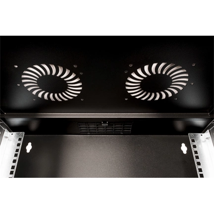 DIGITUS SOHO PRO 19" 4U 240x540x400mm üvegajtós fekete fali rack szekrény