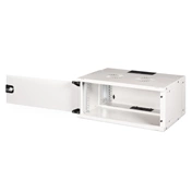 DIGITUS SOHO PRO 19" 4U 240x540x400mm üvegajtós szürke fali rack szekrény