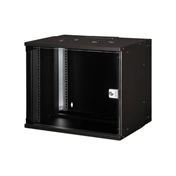 DIGITUS SOHO PRO 19" 9U 460x540x400mm üvegajtós fekete fali rack szekrény