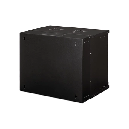 DIGITUS SOHO PRO 19" 9U 460x540x400mm üvegajtós fekete fali rack szekrény