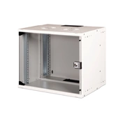 DIGITUS SOHO PRO 19" 9U 460x540x400mm üvegajtós szürke fali rack szekrény