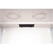DIGITUS SOHO PRO 19" 9U 460x540x400mm üvegajtós szürke fali rack szekrény