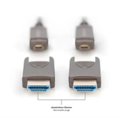 DIGITUS UHD 4K 120Hz aranyozott 2.0b kivehető csatlakozóval AOC optikai HDMI kábel 10m