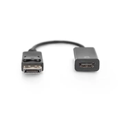 DIGITUS UHD 4K 3D Dual-Mode aktív 1.2 DisplayPort - HDMI type A 2.0 Adapter 0,2m