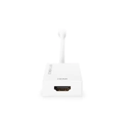 DIGITUS UHD 4K 3D Dual-Mode aktív mini DisplayPort - HDMI type A 2.0 Adapter 0,2m