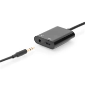 DIGITUS USB Type-C + 3,5 mm-es sztereó Adapter 0,2m