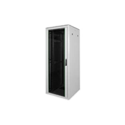 DIGITUS Varioflex-N 19" 42U 2022x800x800mm üveg első ajtós és hátsó acél dupla ajtós szürke álló rack szekrény