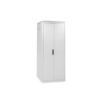 DIGITUS Varioflex-N 19" 42U 2022x800x800mm üveg első ajtós és hátsó acél dupla ajtós szürke álló rack szekrény