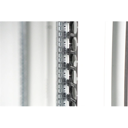 DIGITUS Varioflex-N 19" 42U 2022x800x800mm üveg első ajtós és hátsó acél dupla ajtós szürke álló rack szekrény