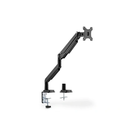 DIGITUS gázrugós C-bilincses univerzális (VESA 75 / 100) 1-es fekete monitor tartó konzol