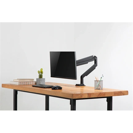 DIGITUS gázrugós C-bilincses univerzális (VESA 75 / 100) 1-es fekete monitor tartó konzol