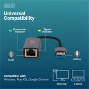 DIGITUS vezetékes USB 3.0 Gigabit Ethernet Adapter
