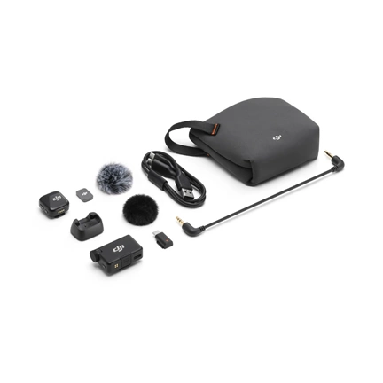 DJI Mic Mini vezeték nélküli mikrofonrendszer (1 jeladó + 1 vevőegység)