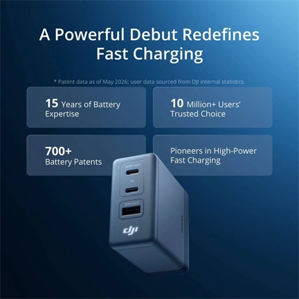 DJI Power 140W GaN Charging Combo (EU) töltő és kábel