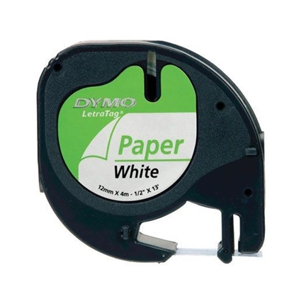 DYMO címke LT papír 12mm fehér