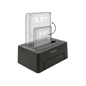 DeLock USB Type-C 3.1 Docking Station for 2x SATA HDD/SSD with Clone Function