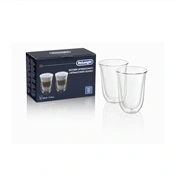 DeLonghi DLSC312 duplafalú latte macchiato pohár, 330ml, 2db