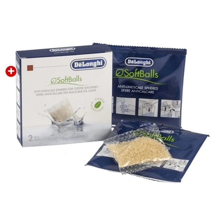 DeLonghi DLSC551 Softballs, vízkőképződést gátló golyócskák kávégépekhez, 2 csomag