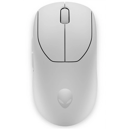 Dell Alienware Pro Wireless gaming egér vezetékes opcióval - 26000dpi, Lunar Light