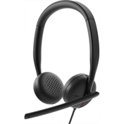 Dell WH3024 vezetékes fejhallgató mikrofonnal (headset) USB-C (USB-A adapterrel)