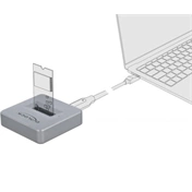 Delock 1-port USB-C M.2 NVME dokkoló szürke