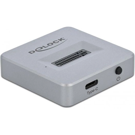 Delock 1-port USB-C M.2 NVME dokkoló szürke