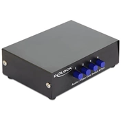 Delock 4 portos manuális, kétirányú audio / video kapcsoló