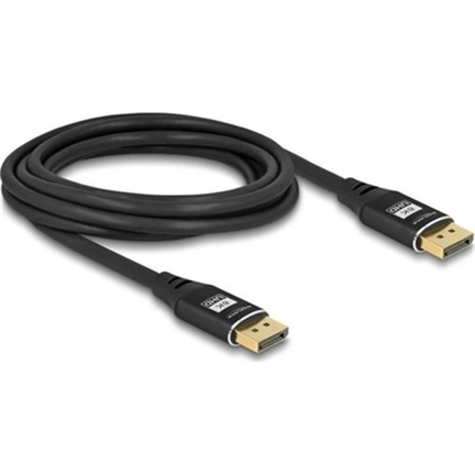 Delock 80622 DisplayPort kábel 8K 60Hz fém 3m fekete