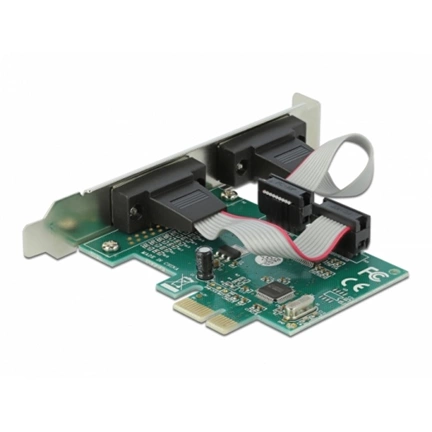 Delock 90007 RS-232 2-port PCIe x1 soros port bővítőkártya