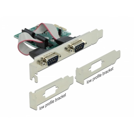 Delock 90007 RS-232 2-port PCIe x1 soros port bővítőkártya