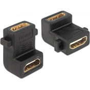 Delock Adapter HDMI A female > female with screw hole 90° angled