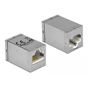 Delock Adapter, RJ45-aljzat > RJ45-aljzat, Cat.6 STP kompakt