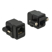 Delock Adapter RJ45 female > RJ45 female panel-mount Cat.6 UTP
