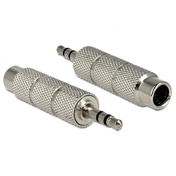 Delock Adapter Stereo 3.5 mm plug > 6.35 mm jack 3 pin 65548
