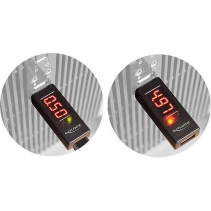 Delock Adapter USB 2.0 A male > A female with LED indicator