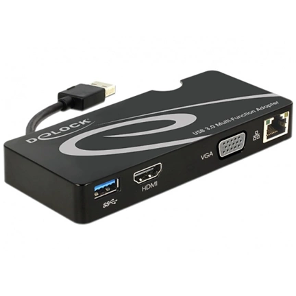 Delock Adapter USB 3.0 > HDMI / VGA + Gigabit LAN + USB 3.0