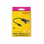 Delock Adapter, USB Type-C > 1 db soros DB9 RS-232